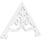 Ekena Millwork Pitch Finley Architectural Grade PVC Gable Pediment, 36"W x 21"H x 1"P (14/12) GPP036X021X100FIN - alternate 1